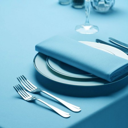 Cyan Spun Polyester Tablecloth