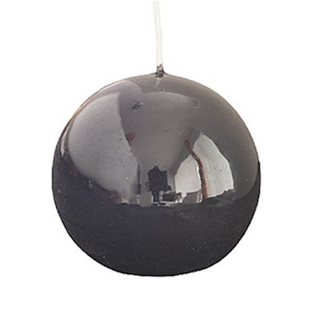 Duni Shiny Ball Candle, Ø80mm, Black