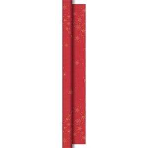 Duni Christmas Star Shine Red Dunicel® Banquet Reel, 1.18m x 10m