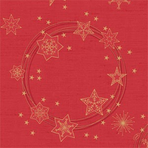 Dunilin Napkins, 40cm, Star Shine Red