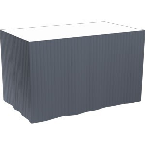 Dunicel® Tableskirt 72cm x 4m Black