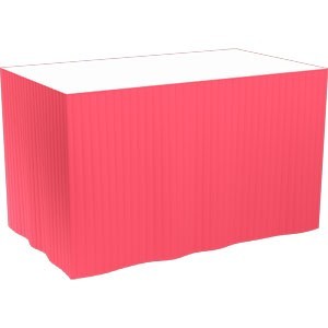Dunicel® Tableskirt 72cm x 4m Red