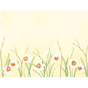 Daffodil Joy Paper Placemat, 30cm x 40cm