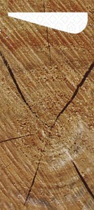 Duni Sacchetto® Tissue, Wood, White Napkin