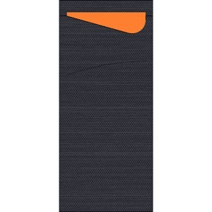 Duni Sacchetto® Tissue, Black, Mandarin Napkin