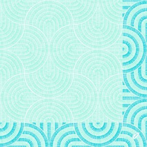 Duni Tissue Design Napkin, 3ply 40cm x 40cm, Breeze Mint Blue