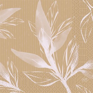 Duni Eco Leaves 3ply Tissue Napkins 33cm x 33cm