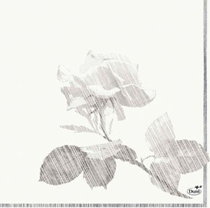 Duni Grey Rose 3ply Tissue Napkins 33cm x 33cm