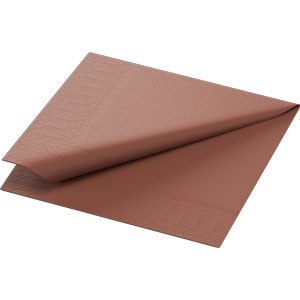 Duni Tissue Napkin, 3ply 24cm Chestnut