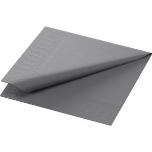 Duni Tissue Napkin, 3ply 24cm Granite Grey