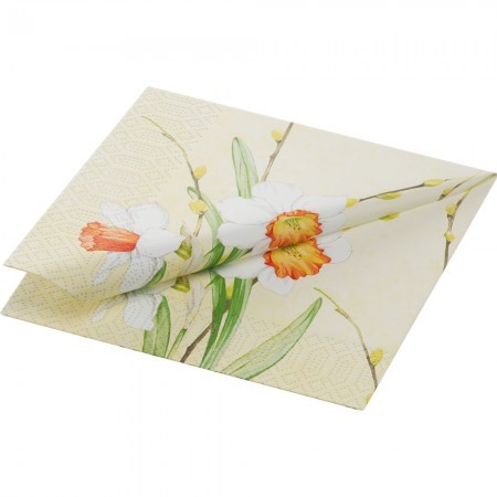 Duni Tissue Napkin, 3ply 24cm Daffodil Joy