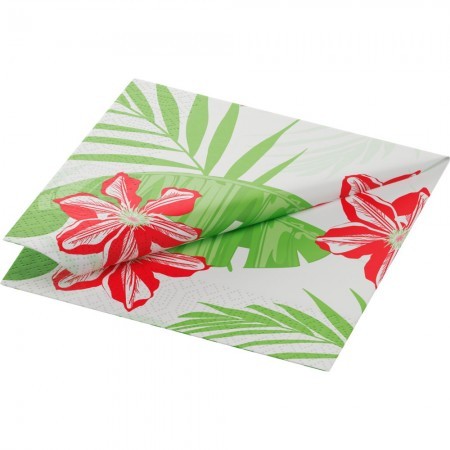 Duni Tissue Napkin, 3ply 24cm Tropical Lilly