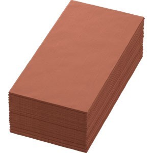 Duni Tissue Napkin, 3ply 40cm, 1/8 Book Folded Earth Terra