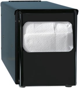 Duni Napkin Dispenser Metal, Black for 24x30cm napkin