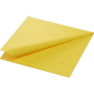 Duni Tissue Napkin, 1ply 33cm Yellow
