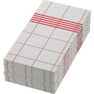 Dunisoft® Towel Napkin, 1/8 Bookfold, 48x48cm Red