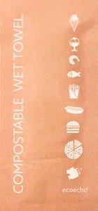 Wet Towel Cleansing, Compostable, 60x130mm