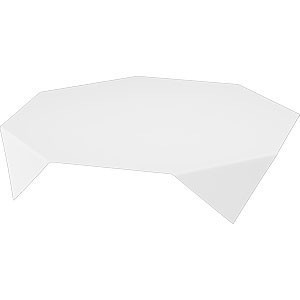 Duni MG Paper Slipcovers, 84cm x 84cm, White