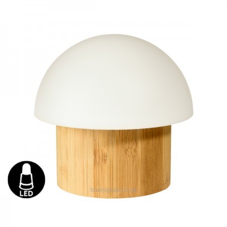 Duni LED Lamp, Brother Bamboo, 105mm x Ø110mm