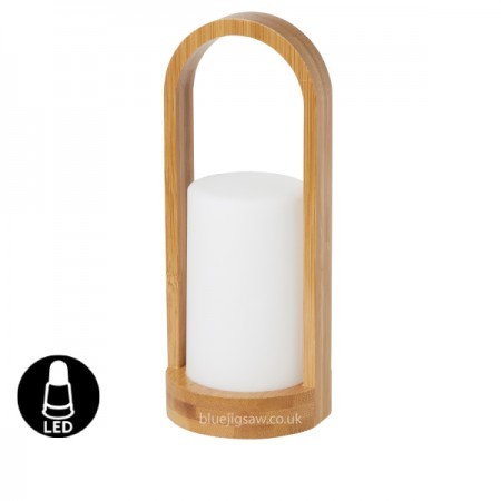 Duni LED Lamp, Easy Bamboo, 240mm x Ø100mm