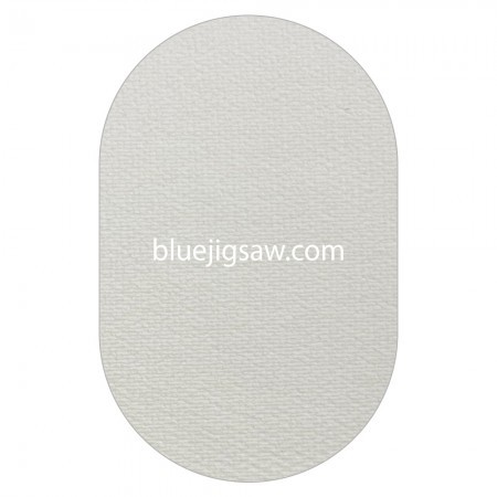 White Oval Anti Slip Table Protector
