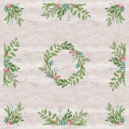 Dunisilk Slipcovers, 84cm x 84cm, Winter Greenery