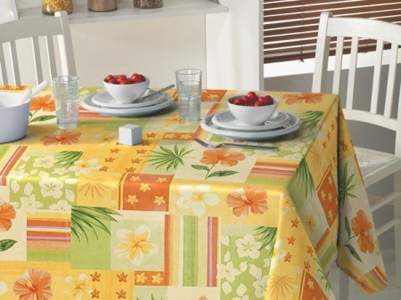 Extra Wide Wipeclean PVC Tablecloths, Tropic
