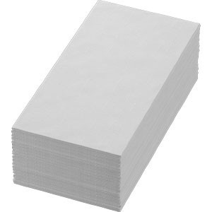 White Bio Dunisoft® Napkins, 1/8 Book Folded 40cm x 40cm