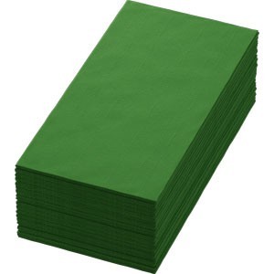 Leaf Green Bio Dunisoft® Napkins, 1/8 Book Folded 40cm x 40cm