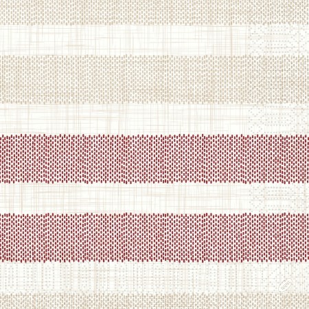 Duni Tissue Design Napkin, 3ply 40cm x 40cm, Rigato Bordeaux