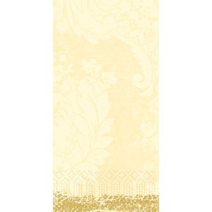 Duni Tissue Napkin, 3ply 40cm, 1/8 Book Folded Royal Cream