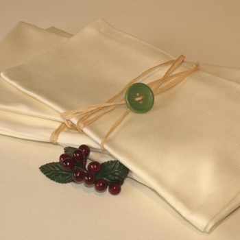 Plain Ivory Cotton Tablecloth