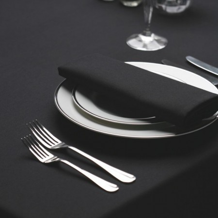 Black Spun Polyester Napkin