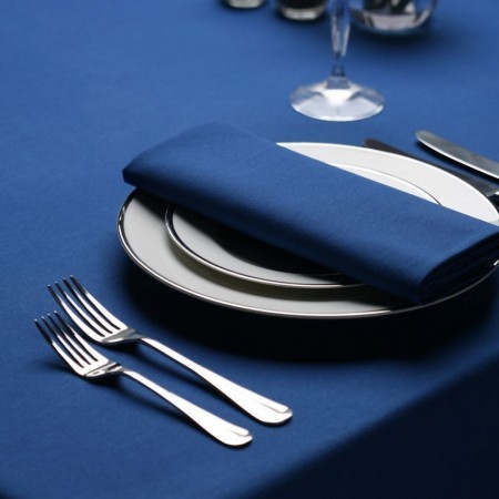 Royal Blue Spun Polyester Napkin