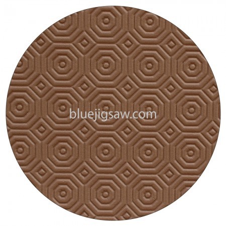 Round Brown Table Protector