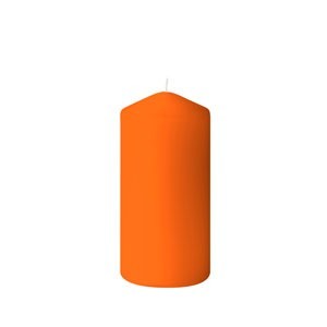 Duni Matt Sun Orange Pillar Candle, 150mm x Ø70mm