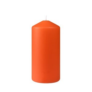 Duni Matt Mandarin Pillar Candle, 150mm x Ø70mm