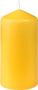 Duni Yellow Pillar Candle 100mm x Ø50mm