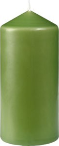Duni Leaf Green Pillar Candle 130mm x Ø60mm