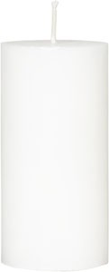 Duni Stearin White Pillar Candle, 100mm x Ø50mm