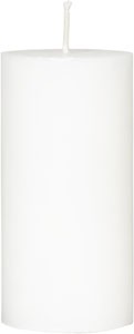 Duni Stearin White Pillar Candle, 100mm x Ø50mm