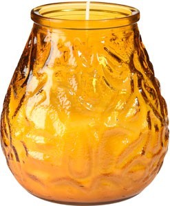 Amber Venezia Candle Glass 10cm x Ø10cm