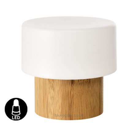 Duni LED Lamp, Sister Bamboo, 110mm x Ø110mm