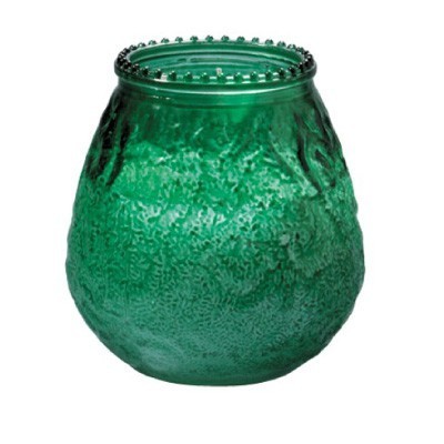 Green Venezia Candle Glass 10cm x Ø10cm
