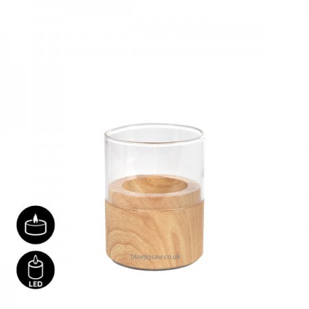 Duni Neat Natural Candle Holder, 70mm x Ø61mm