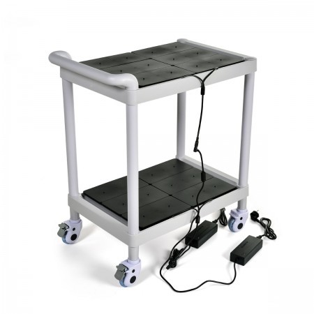 LED Charging Trolley for 24 Lamps 45x65x90cm Grey