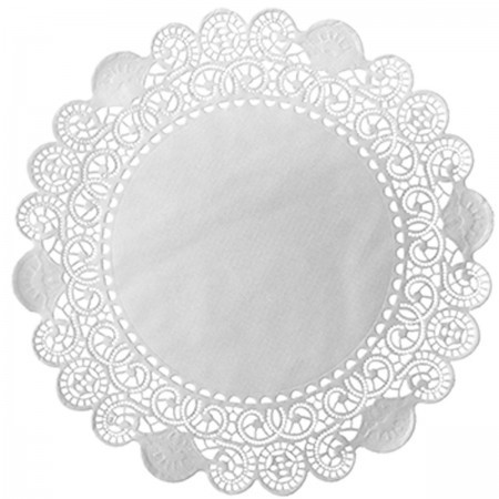 Duni White Doilies Round, Ø10cm