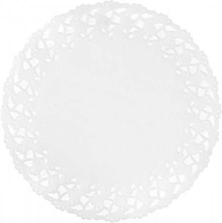 Duni White Doilies Round, Ø23cm