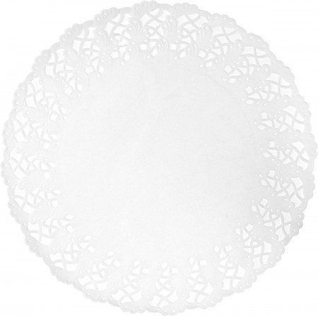 Duni White Doilies Round, Ø34cm