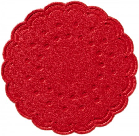 Duni Red Paper Coaster Round Ø7.5cm